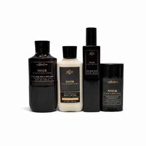Bath & Body Works Men's Shop NOIR 4-Piece Set Wash Lotion Cologne Deodorant